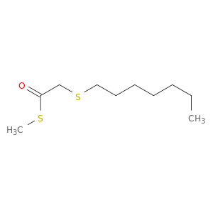 Ethanethioic acid, (heptylthio)-, S-methyl ester