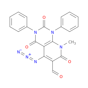 Pyrido[2,3-d]pyrimidine-6-carboxaldehyde,5-azido-1,2,3,4,7,8-hexahydro-8-methyl-2,4,7-trioxo-1,3-diphenyl-