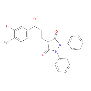 4-[3-(3-bromo-4-methylphenyl)-3-oxopropyl]-1,2-diphenylpyrazolidine-3,5-dione