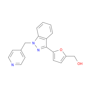 2-Furanmethanol, 5-[1-(4-pyridinylmethyl)-1H-indazol-3-yl]-