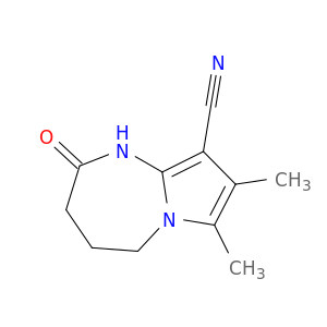 7,8-Dimethyl-2-oxo-2,3,4,5-tetrahydro-1H-pyrrolo(1,2-a)(1,3)diazepine-9-carbonitrile