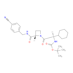 1-[(2R)-N’-Boc-2-amino-2-cyclohexylacetyl]-N-(4’-cyanobenzyl)-2-L-azetidinecarboxamide