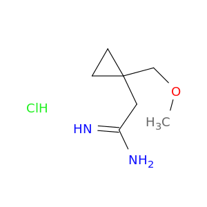 2-[1-(methoxymethyl)cyclopropyl]ethanimidamide hydrochloride