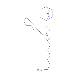 Hexadecanoic acid, 2,3-diazabicyclo[2.2.2]oct-2-en-1-ylmethyl ester