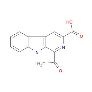 9H-Pyrido(3,4-b)indole-3-carboxylic acid, 1-acetyl-