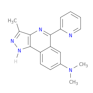 1H-Pyrazolo[4,3-c]isoquinolin-7-amine, N,N,3-trimethyl-5-(2-pyridinyl)-