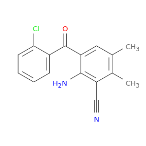 Benzonitrile, 2-amino-3-(2-chlorobenzoyl)-5,6-dimethyl-