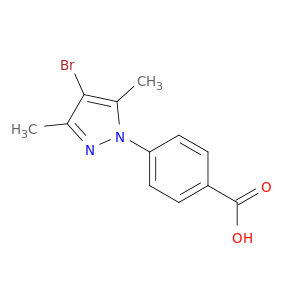 4-(4-Bromo-3,5-dimethyl-1H-pyrazol-1-yl)benzoic acid