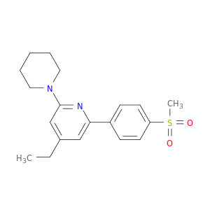 Pyridine, 4-ethyl-2-[4-(methylsulfonyl)phenyl]-6-(1-piperidinyl)-