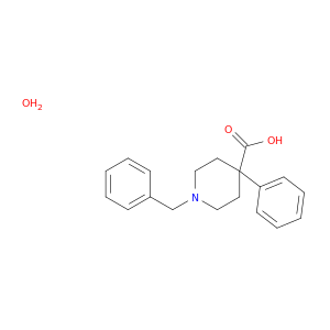 4-哌啶羧酸,4-苯基-1-(苯甲基)-,水合物(1：1)