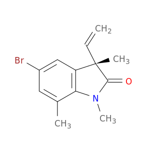 2H-Indol-2-one, 5-bromo-3-ethenyl-1,3-dihydro-1,3,7-trimethyl-, (3S)-