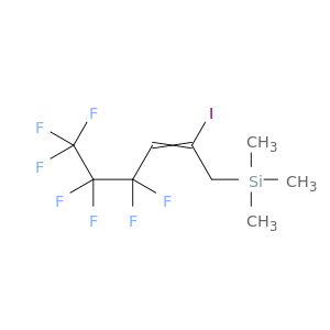 Silane, (4,4,5,5,6,6,6-heptafluoro-2-iodo-2-hexenyl)trimethyl-
