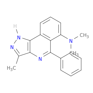 1H-Pyrazolo[4,3-c]isoquinolin-6-amine, N,N,3-trimethyl-5-phenyl-