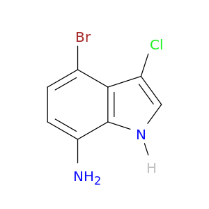 1H-Indol-7-amine, 4-bromo-3-chloro-