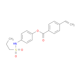 Benzoic acid, 4-ethenyl-, 4-[(propylsulfonyl)amino]phenyl ester