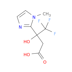 4,4,4-Trifluoro-3-hydroxy-3-(1-methyl-1H-imidazol-2-yl)butanoic acid