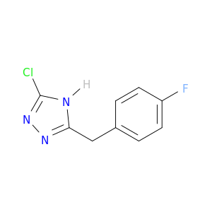 3-chloro-5-[(4-fluorophenyl)methyl]-4H-1,2,4-triazole