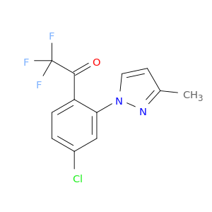 1-(4-氯-2-(3-甲基-1H-吡唑-1-基)苯基)-2,2,2-三氟乙酮