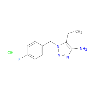 5-Ethyl-1-[(4-fluorophenyl)methyl]-1H-1,2,3-triazol-4-amine Hydrochloride