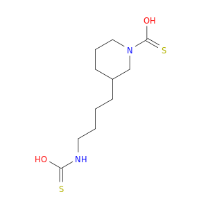 1-Piperidinecarbothioic acid, 3-[4-[(thiocarboxy)amino]butyl]-