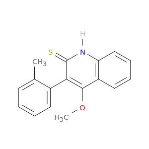 2(1H)-Quinolinethione, 4-methoxy-3-(2-methylphenyl)-