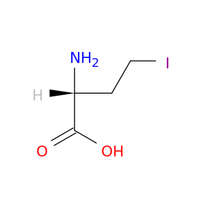 Butanoic acid, 2-amino-4-iodo-, (R)-