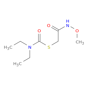 Carbamothioic acid, diethyl-, S-[2-(methoxyamino)-2-oxoethyl] ester