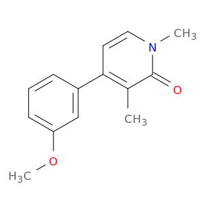 2(1H)-Pyridinone, 4-(3-methoxyphenyl)-1,3-dimethyl-
