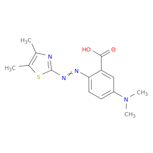 Benzoic acid, 5-(dimethylamino)-2-[(4,5-dimethyl-2-thiazolyl)azo]-