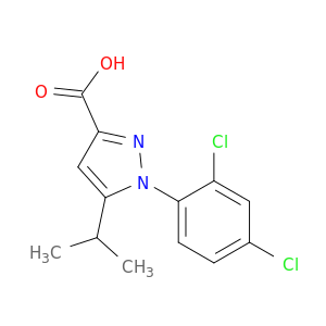 1H-Pyrazole-3-carboxylicacid, 1-(2,4-dichlorophenyl)-5-(1-methylethyl)-
