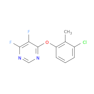 Pyrimidine, 4-(3-chloro-2-methylphenoxy)-5,6-difluoro-