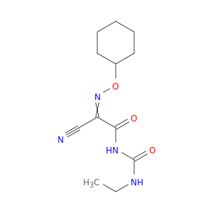 Acetamide, 2-cyano-2-[(cyclohexyloxy)imino]-N-[(ethylamino)carbonyl]-
