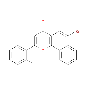 4H-Naphtho[1,2-b]pyran-4-one, 6-bromo-2-(2-fluorophenyl)-