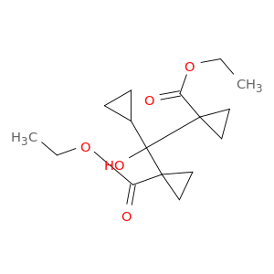 ETHYL 1-[CYCLOPROPYL-(1-ETHOXYCARBONYLCYCLOPROPYL)-HYDROXY-METHYL]CYCLOPROPANE-1-CARBOXYLATE