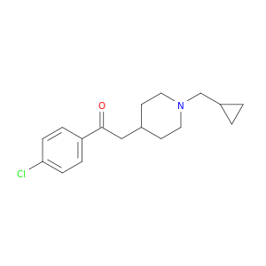 Ethanone, 1-(4-chlorophenyl)-2-[1-(cyclopropylmethyl)-4-piperidinyl]-