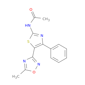 Acetamide, N-[5-(5-methyl-1,2,4-oxadiazol-3-yl)-4-phenyl-2-thiazolyl]-