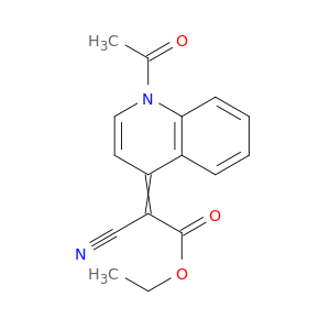 Acetic acid, (1-acetyl-4(1H)-quinolinylidene)cyano-, ethyl ester