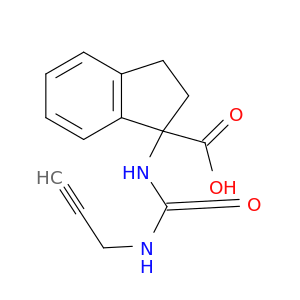 1-{[(Prop-2-yn-1-yl)carbamoyl]amino}-2,3-dihydro-1H-indene-1-carboxylic Acid