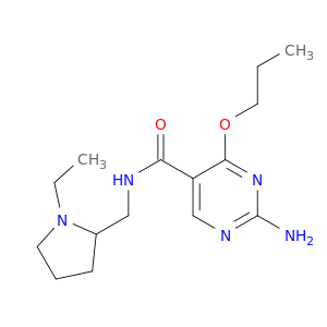 5-Pyrimidinecarboxamide,2-amino-N-[(1-ethyl-2-pyrrolidinyl)methyl]-4-propoxy-
