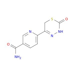 3-Pyridinecarboxamide, 6-(3,6-dihydro-2-oxo-2H-1,3,4-thiadiazin-5-yl)-