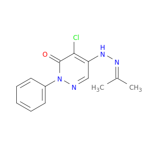 4-chloro-2-phenyl-5-[2-(propan-2-ylidene)hydrazinyl]pyridazin-3(2h)-one