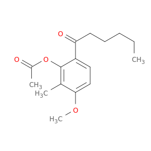 1-Hexanone, 1-[2-(acetyloxy)-4-methoxy-3-methylphenyl]-