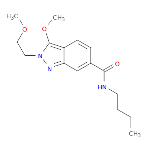 2H-Indazole-6-carboxamide, N-butyl-3-methoxy-2-(2-methoxyethyl)-