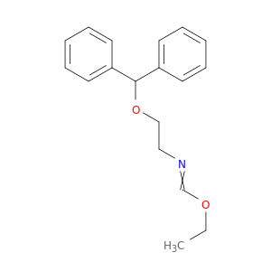 Methanimidic acid,N-[2-(diphenylmethoxy)ethyl]-, ethyl ester