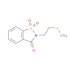 1,2-Benzisothiazol-3(2H)-one,2-[2-(methylthio)ethyl]-, 1,1-dioxide