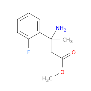 methyl 3-amino-3-(2-fluorophenyl)butanoate