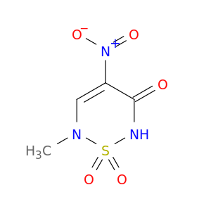 2H-1,2,6-噻二辛-3(6H)-酮,6-甲基-4-硝基-,1,1-二氧化氧化物