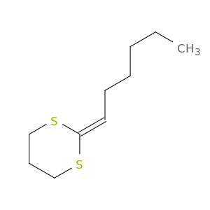 1,3-Dithiane, 2-hexylidene-