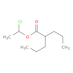 Pentanoic acid, 2-propyl-, 1-chloroethyl ester