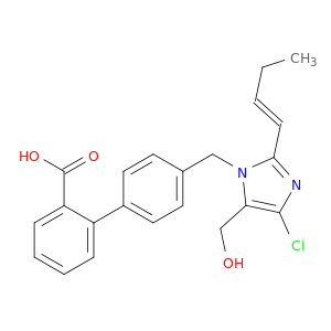 [1,1'-Biphenyl]-2-carboxylicacid,4'-[[2-(1E)-1-buten-1-yl-4-chloro-5-(hydroxymethyl)-1H-imidazol-1-yl]methyl]-